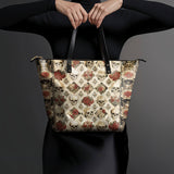 "Mournaire" Leather Tote Bag Matching SANTA Combo