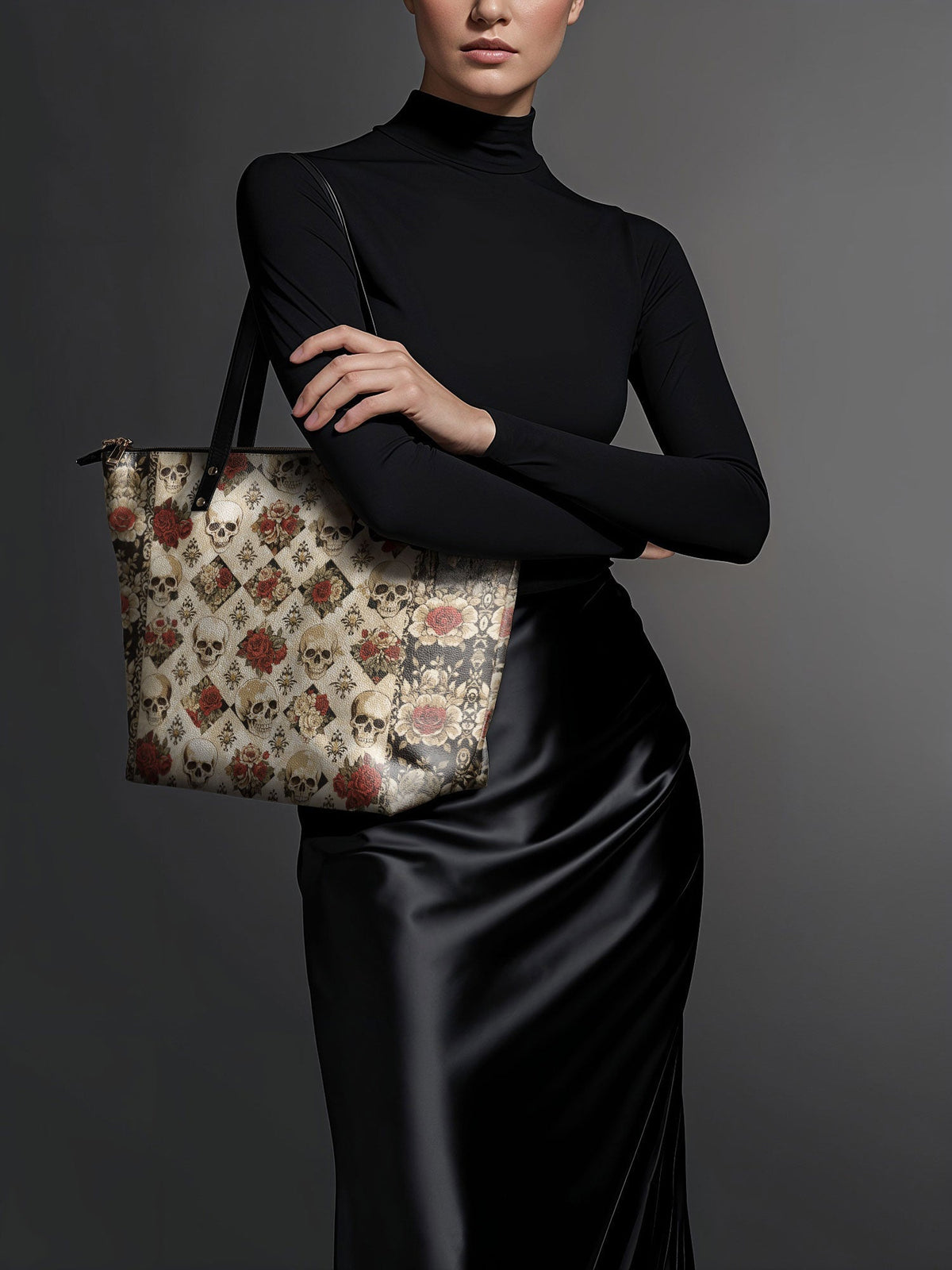 "Mournaire" Leather Tote Bag SPOOKY DEAL