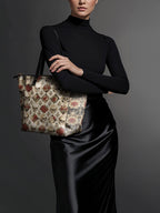 "Mournaire" Leather Tote Bag