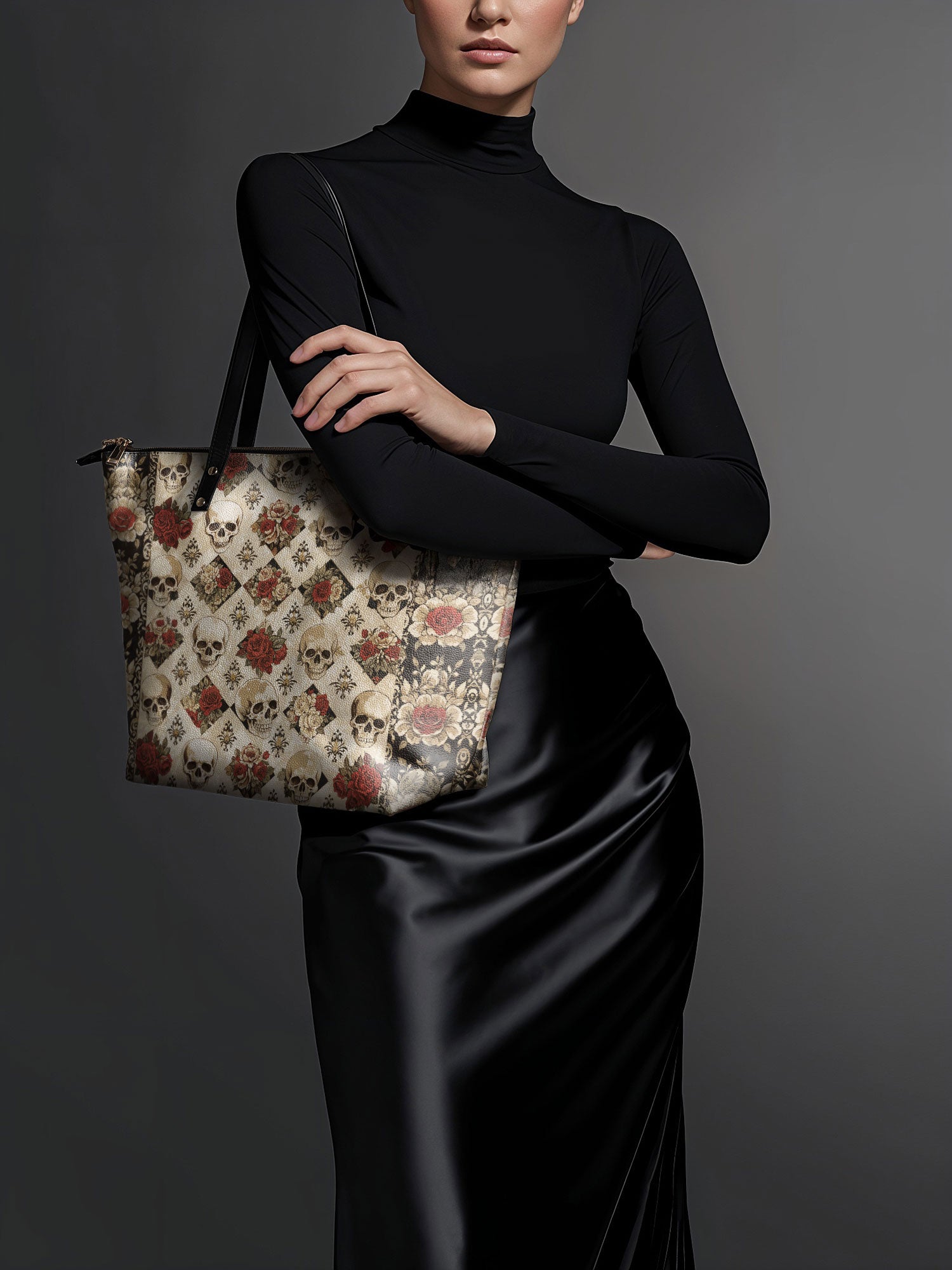 "Mournaire" Leather Tote Bag