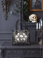"Deathmark" - Yellow Interior - Small Leather Handbag