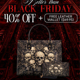 "Deathmark" Leather Handbag Deal