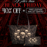 "Deathmark" Leather Tote Bag Deal