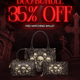 "Deathmark" The Signature Duo Bundle (Small Leather Handbag)