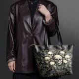 "Deathmark" Leather Tote Bag Matching SANTA Combo