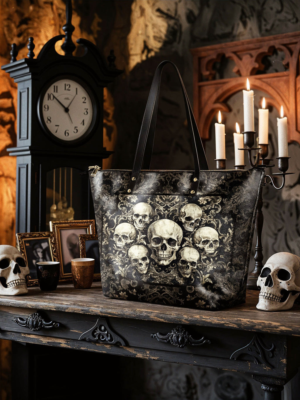 "Deathmark" Leather Tote Bag