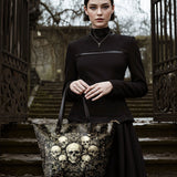 "Deathmark" Leather Tote Bag Matching SANTA Combo