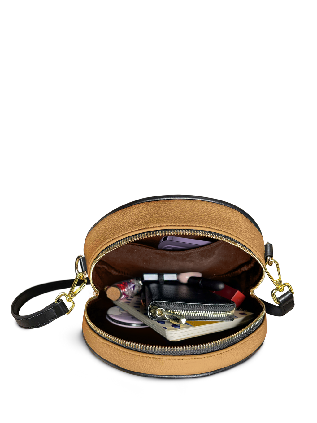 "Heliovoid" Circle Crossbody Bag