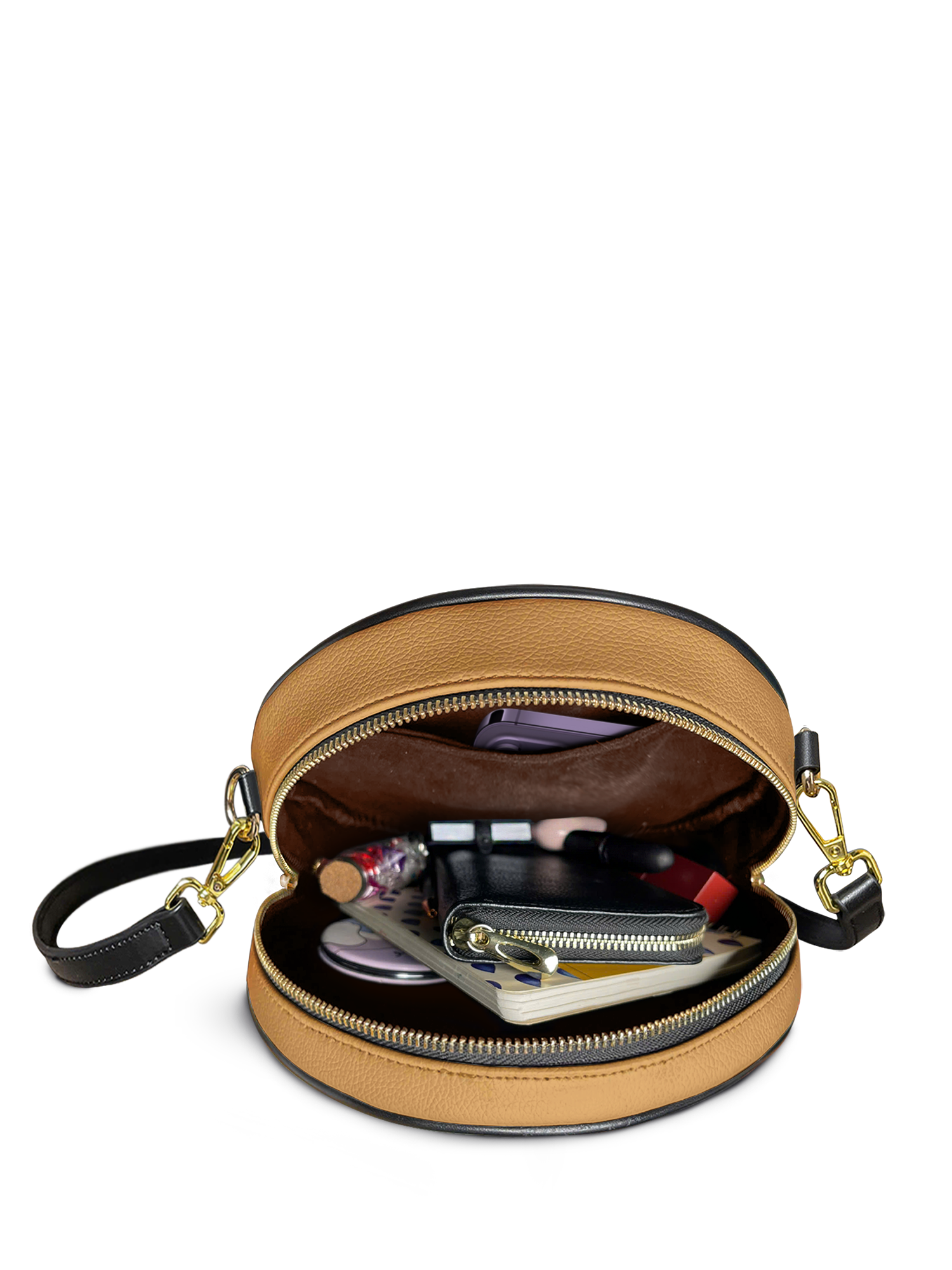 "Heliovoid" Circle Crossbody Bag