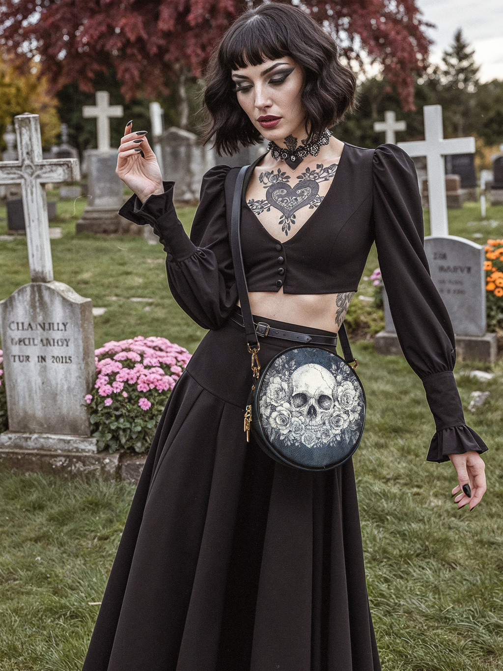 "Frostmourne" Circle Crossbody Bag