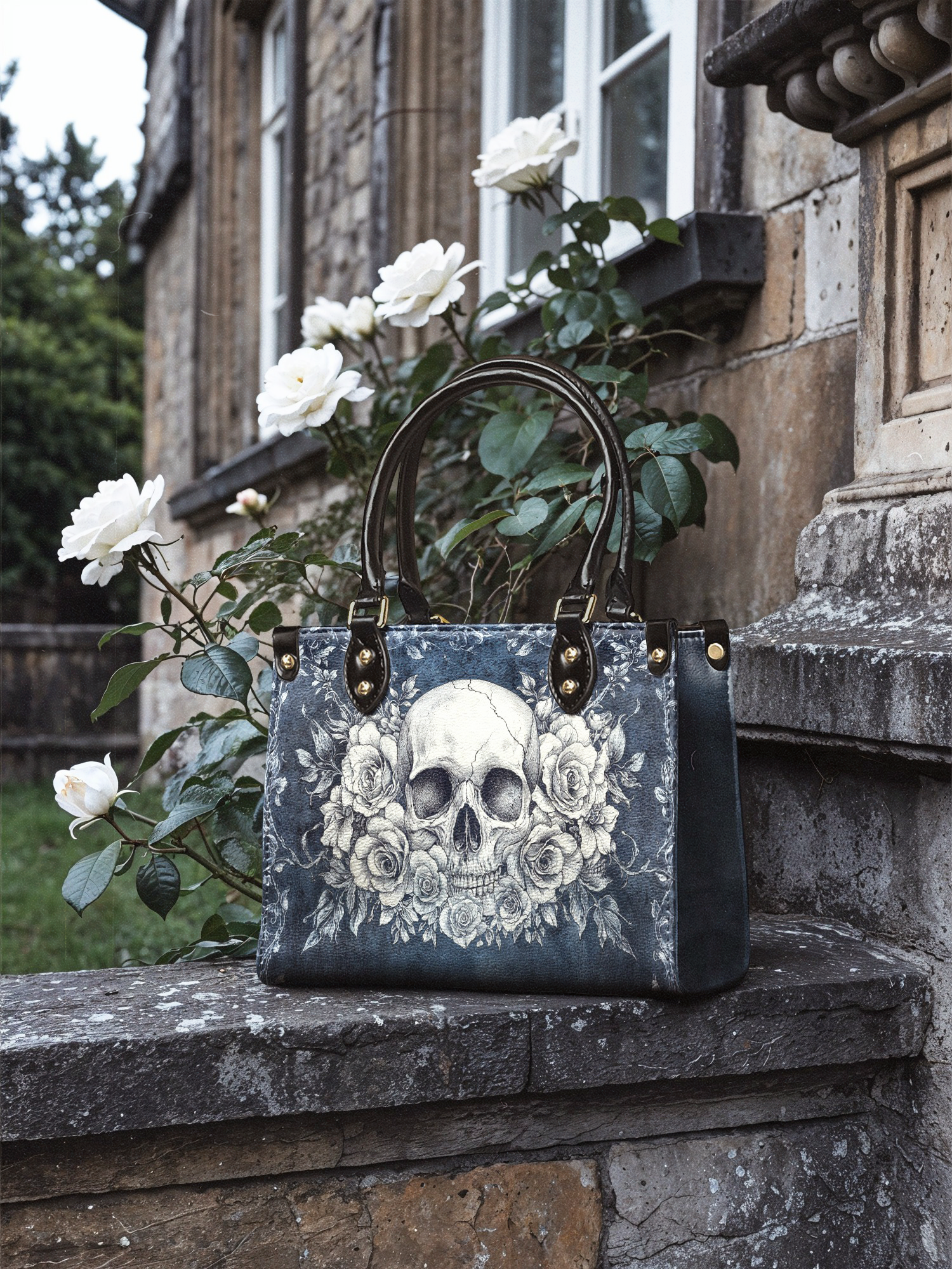 "Frostmourne" - Yellow Interior - Small Leather Handbag