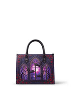 "Rosewindow" Applique Leather Handbag