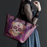 "Catrinelle" Leather Tote Bag Matching SANTA Combo