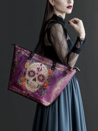 "Catrinelle" Leather Tote Bag