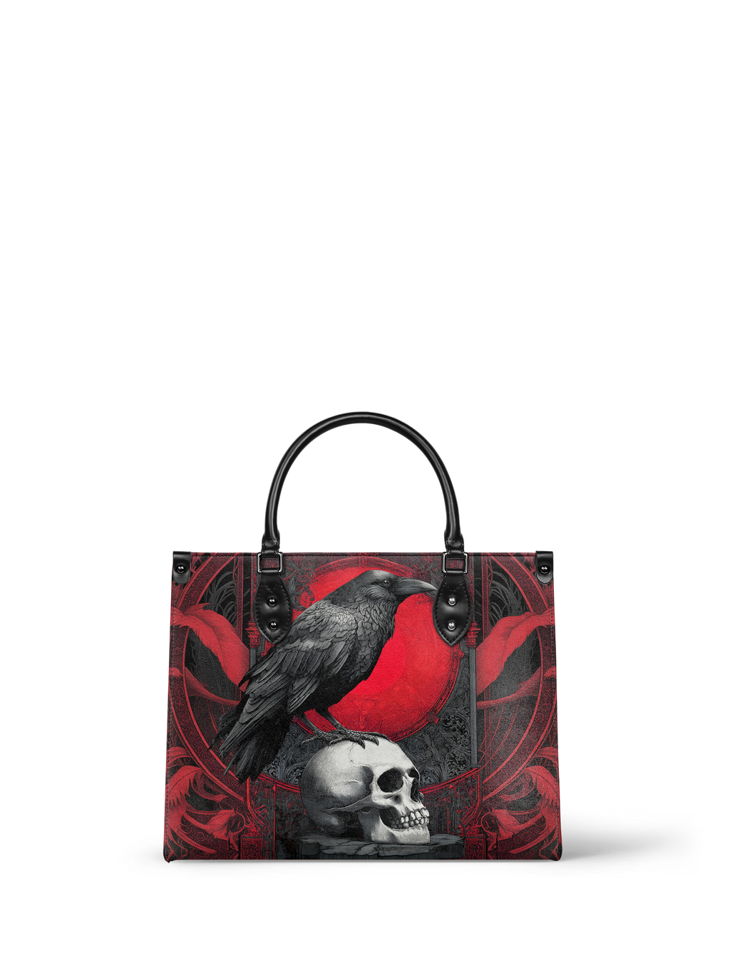 "Bloodraven" - Red Interior - Leather Handbag