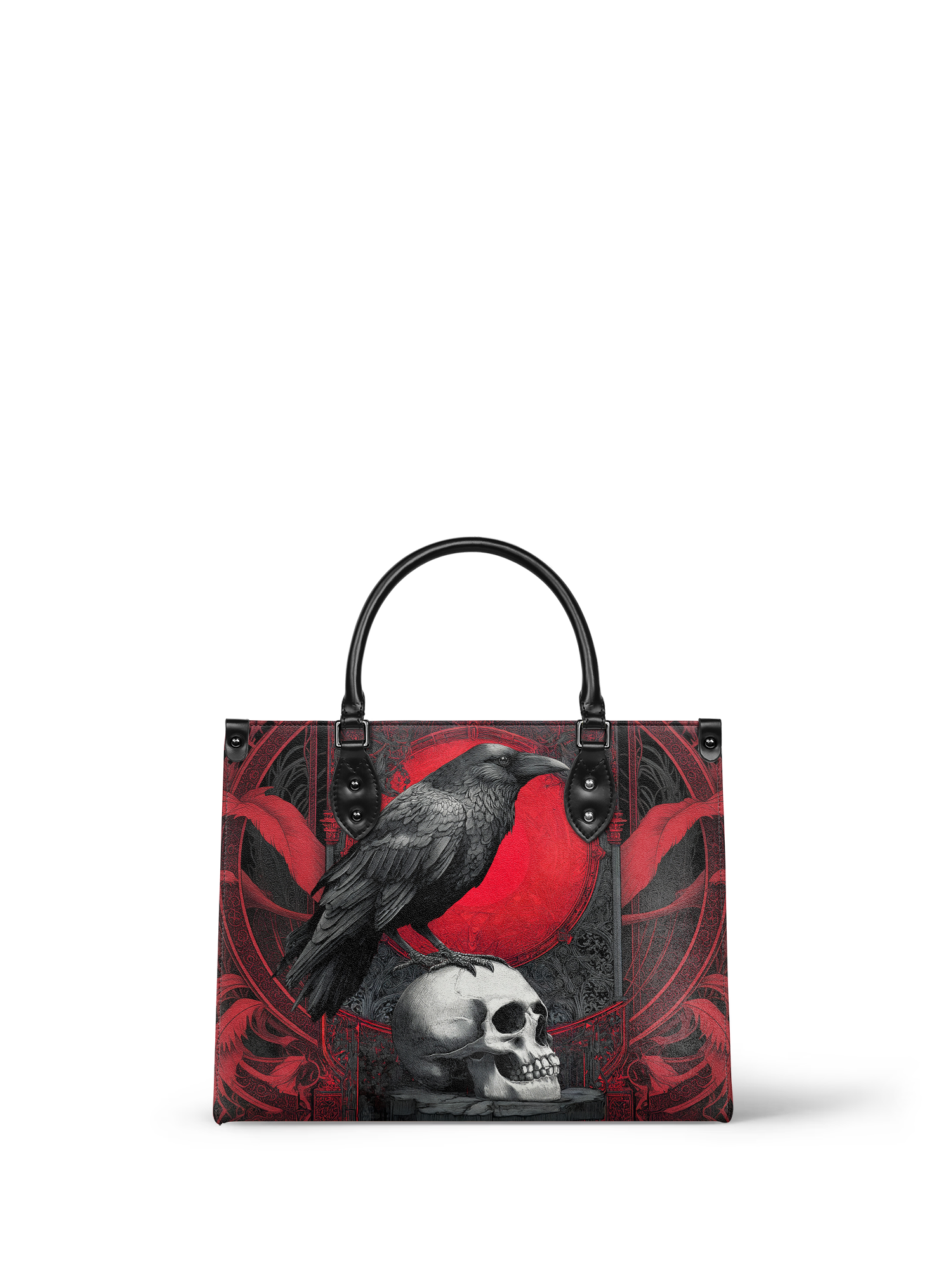 "Bloodraven" - Red Interior - Leather Handbag