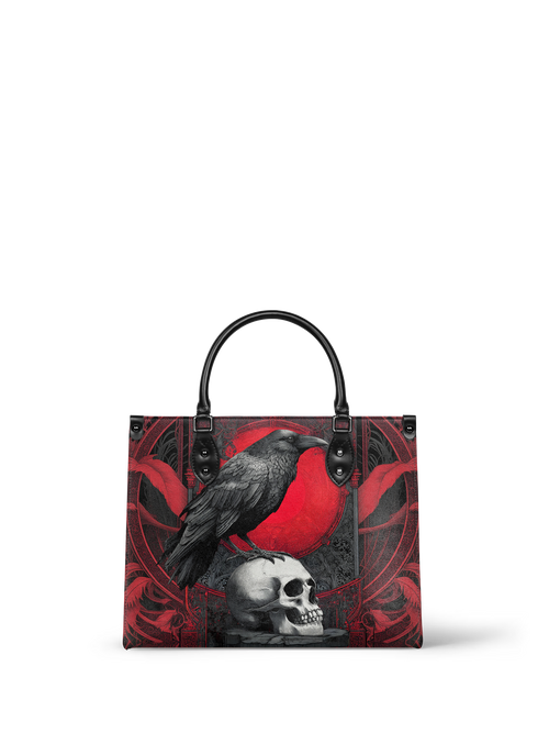 "Bloodraven" - Red Interior - Leather Handbag