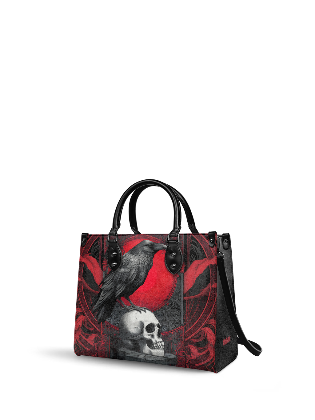 "Bloodraven" - Red Interior - Leather Handbag