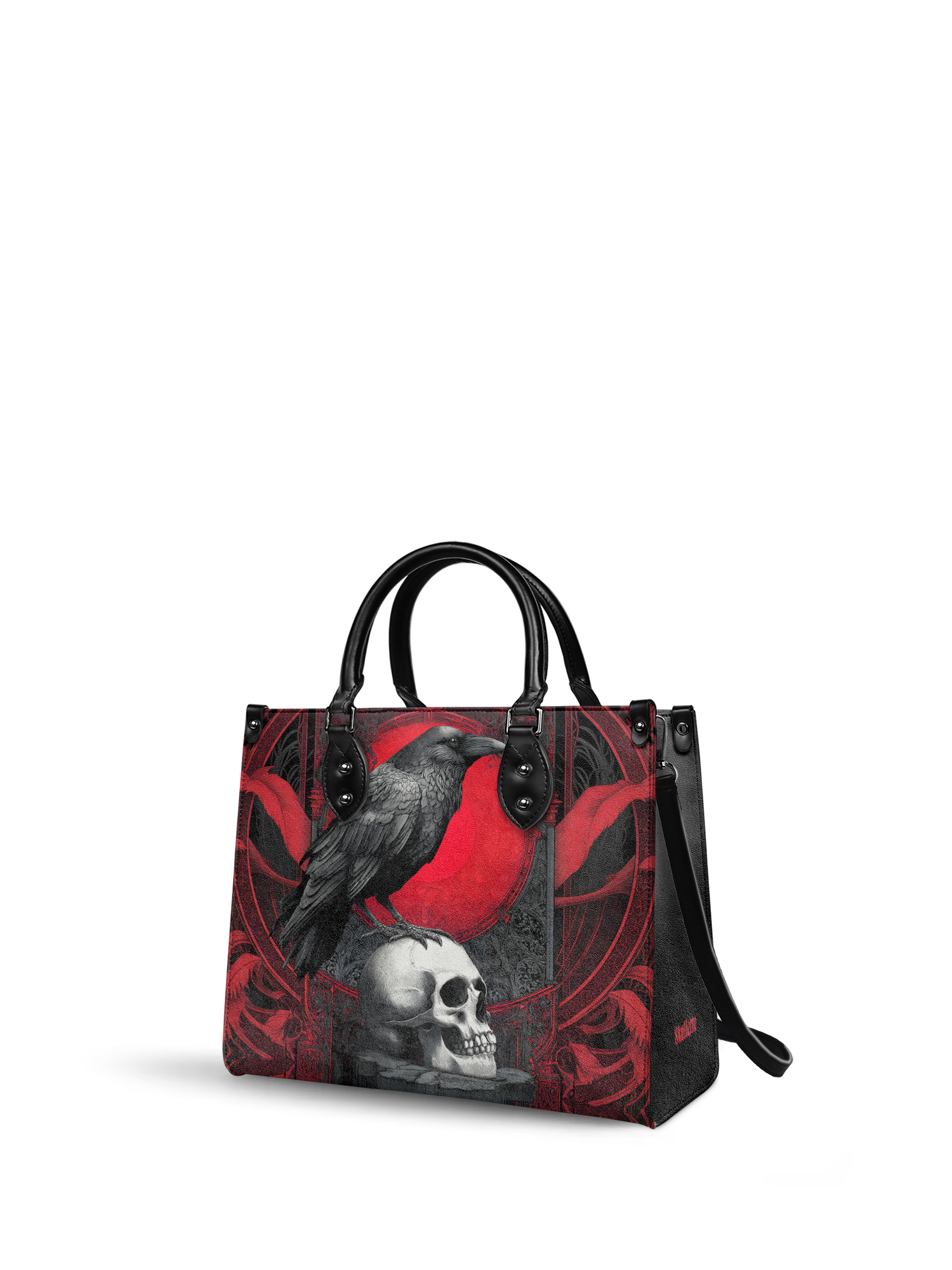 "Bloodraven" - Red Interior - Leather Handbag
