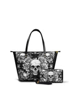 "Gravebloom" Leather Tote Bag Matching Set - SPOOKY DEAL