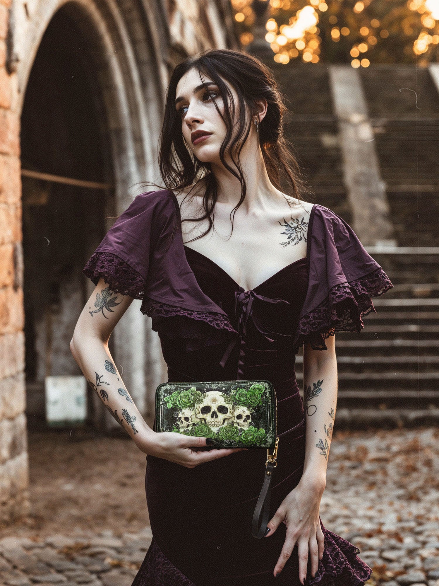 "Bloodrose" Poison Ivy Wallet