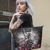 Hello Darkness My Old Friend HTRZ19124999AM Leather Tote Bag