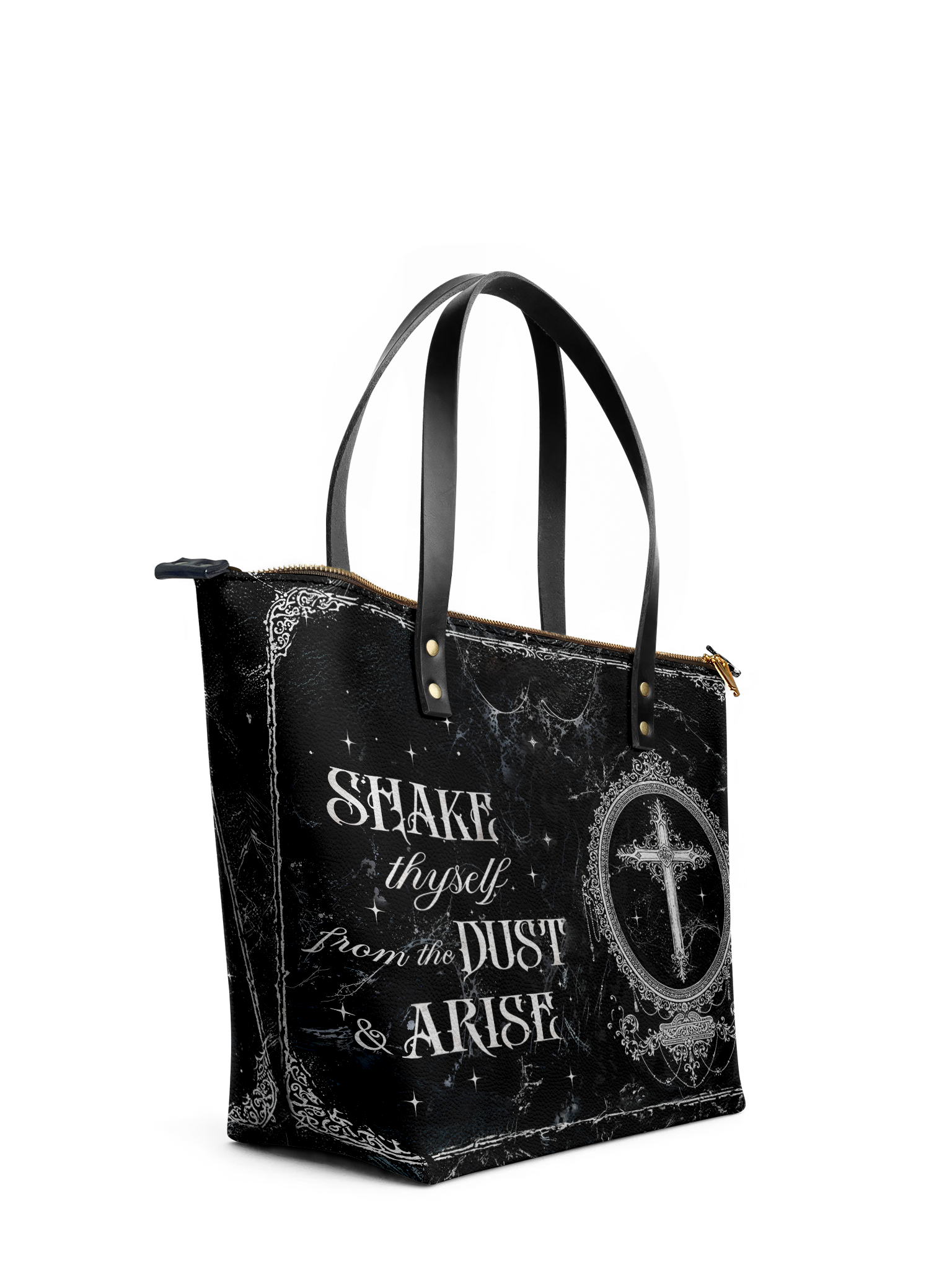 "Dustveil" Leather Tote Bag