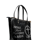 "Dustveil" Leather Tote Bag Matching SANTA Combo