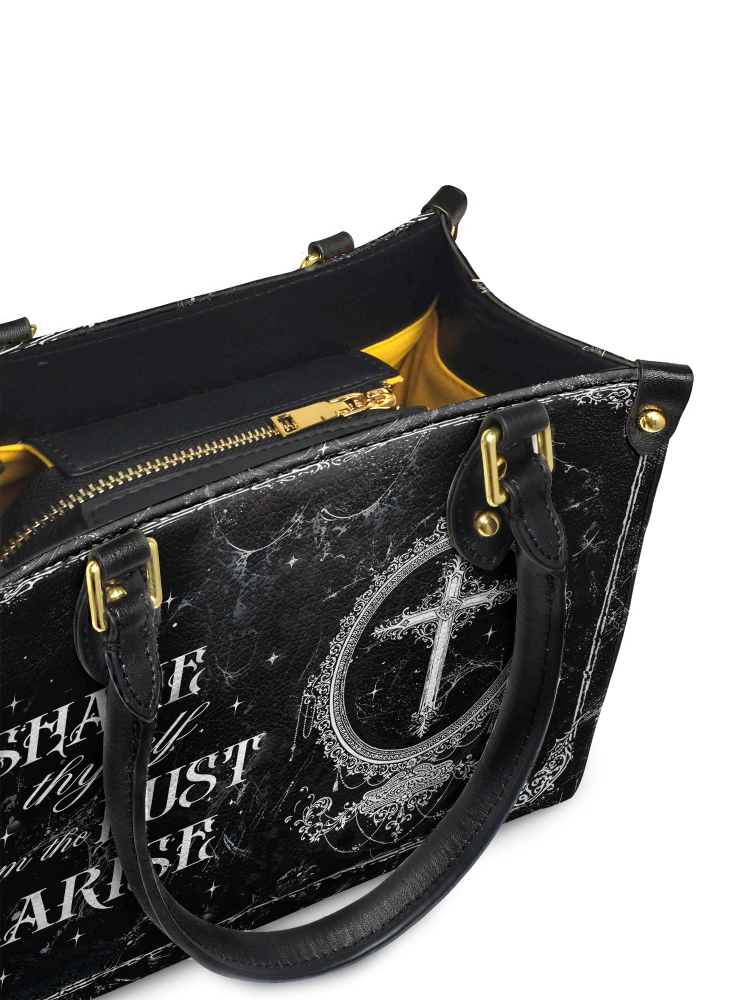 "Dustveil" - Yellow Interior - Small Leather Handbag