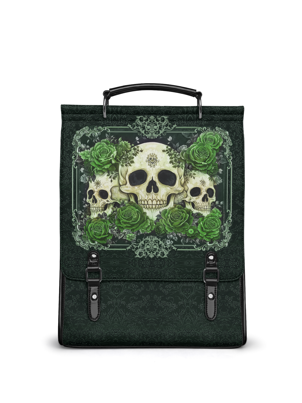 "Bloodrose" Poison Ivy Leather Backpack
