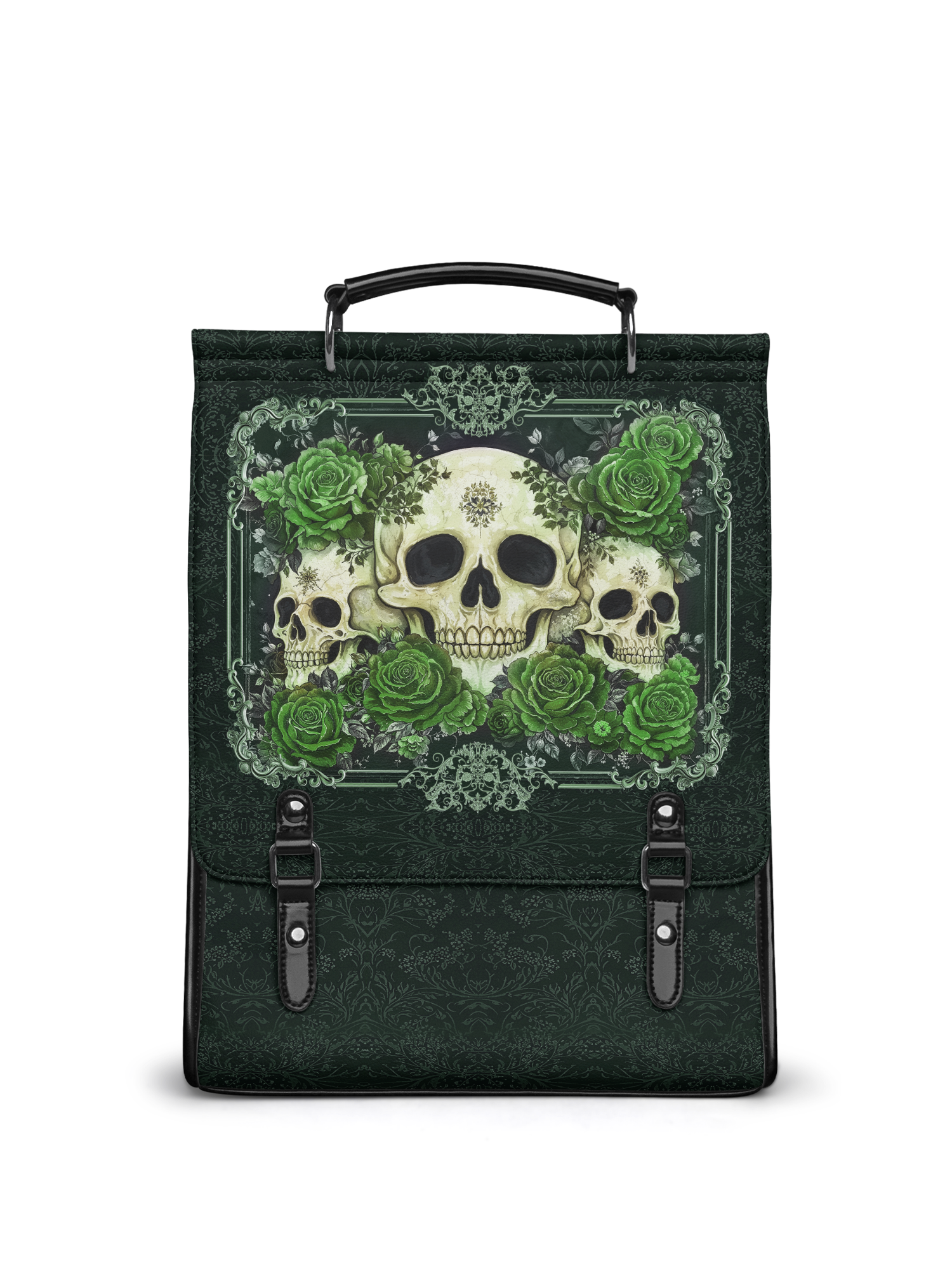 "Bloodrose" Poison Ivy Leather Backpack