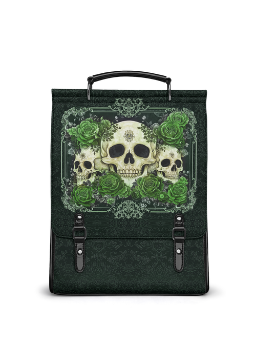 "Bloodrose" Poison Ivy Leather Backpack