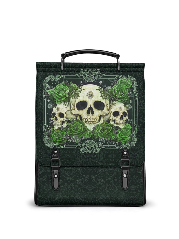 "Bloodrose" Poison Ivy Leather Backpack