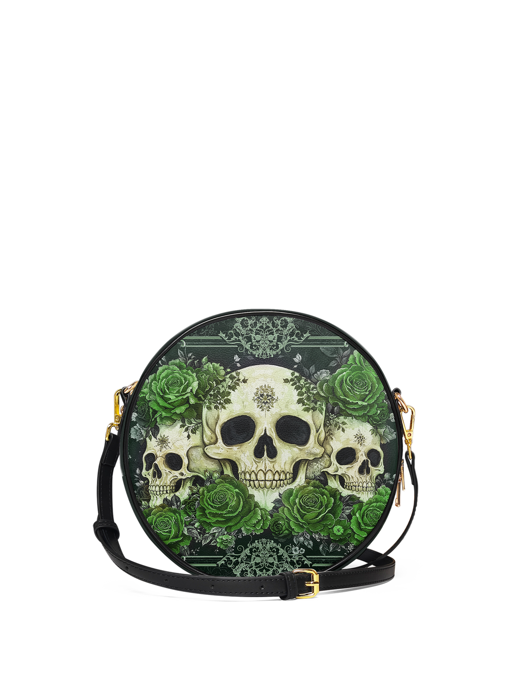 "Bloodrose" Poison Ivy Circle Crossbody Bag
