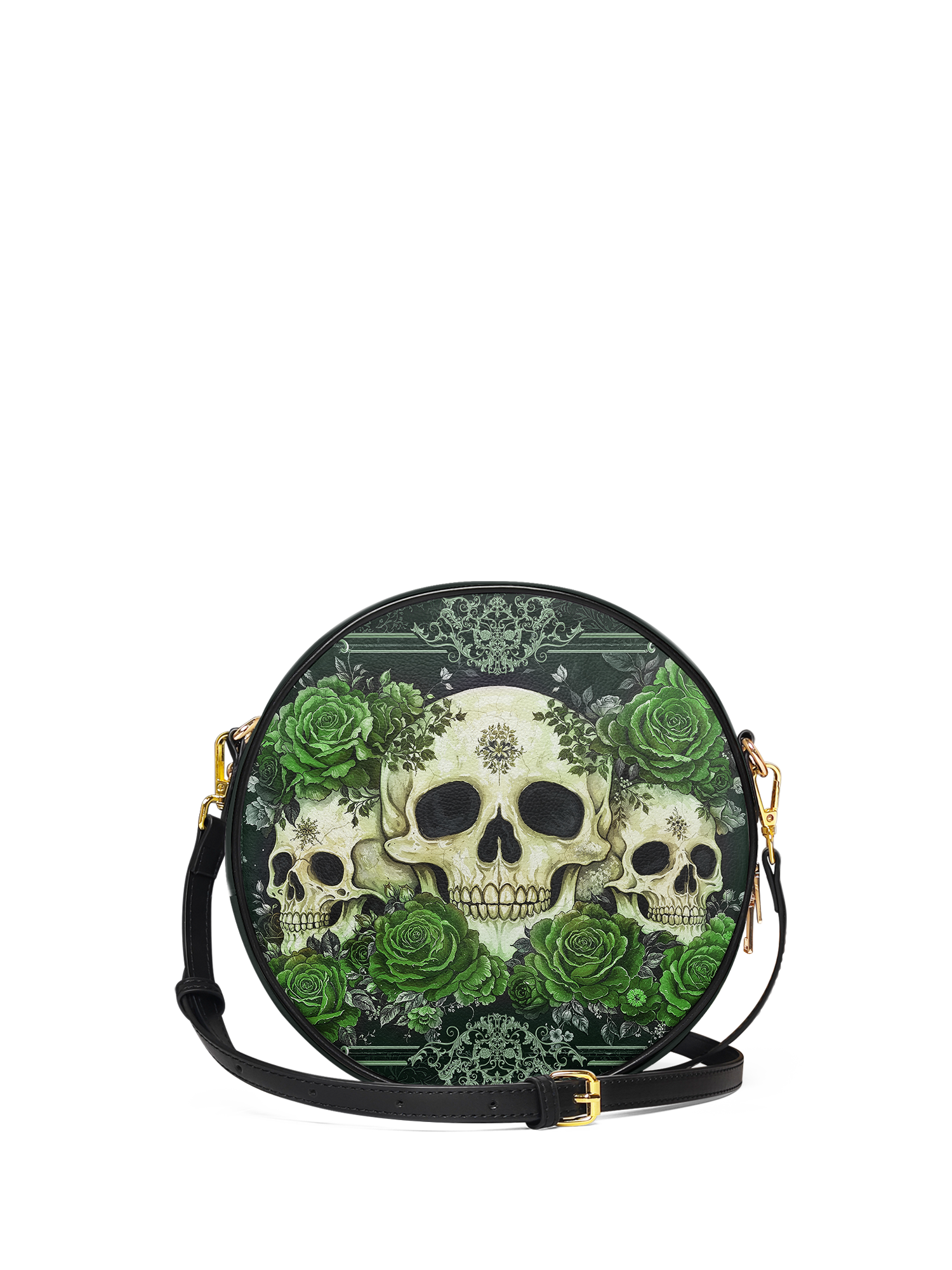 "Bloodrose" Poison Ivy Circle Crossbody Bag