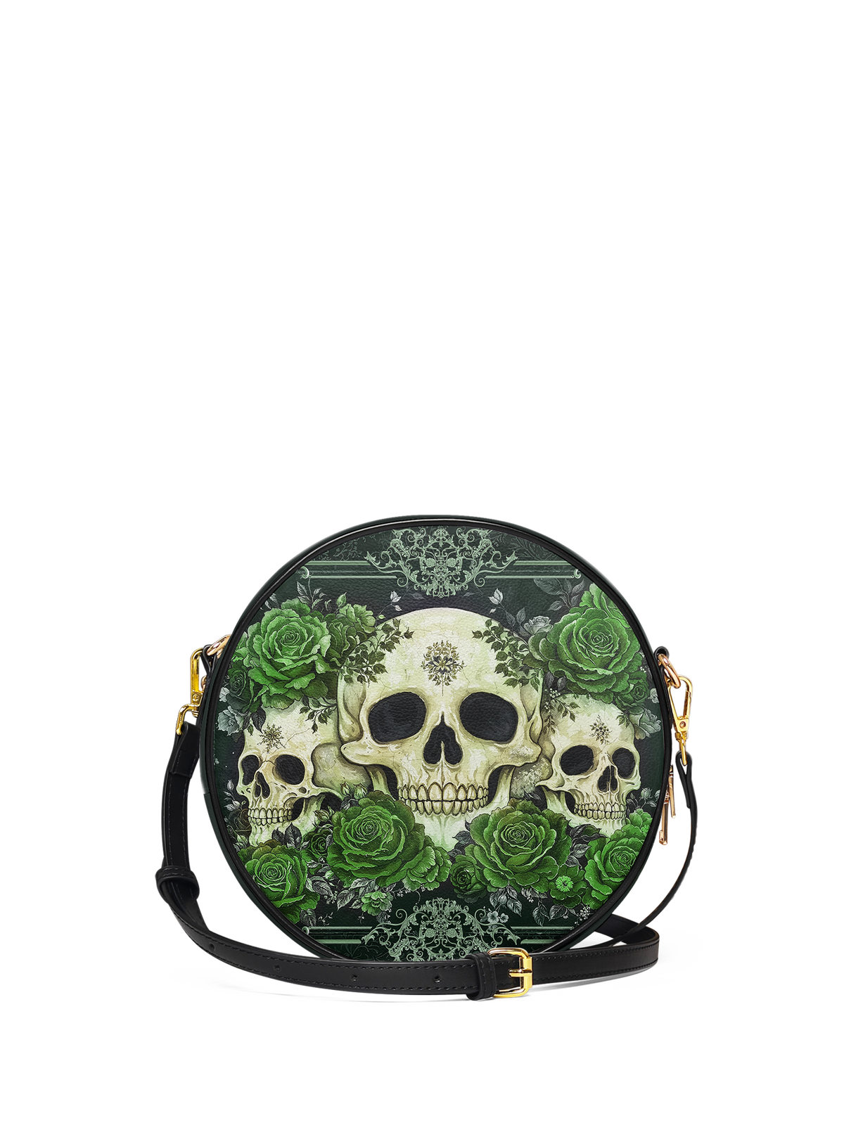 "Bloodrose" Poison Ivy Circle Crossbody Bag SPOOKY DEAL