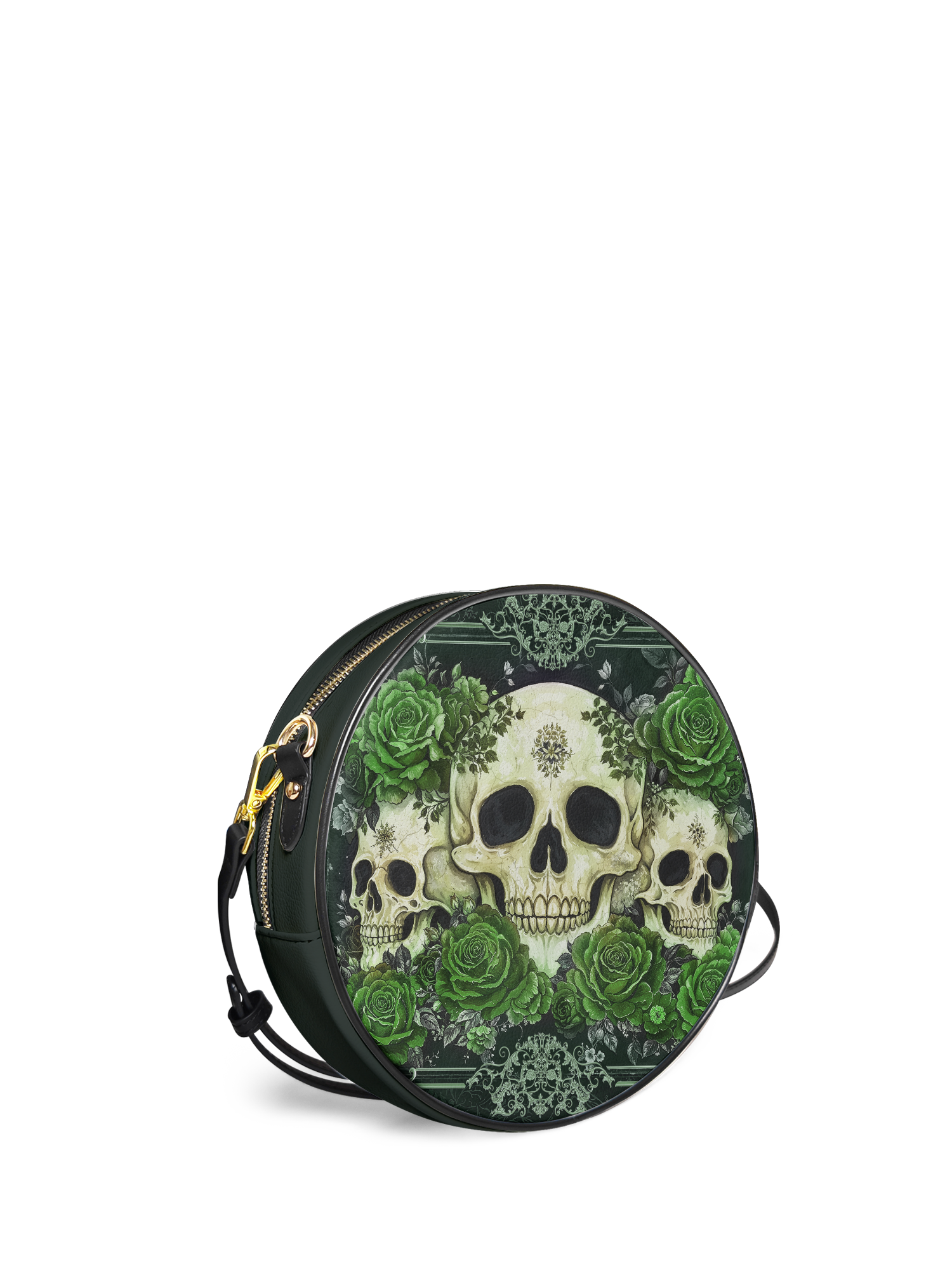 "Bloodrose" Poison Ivy Circle Crossbody Bag