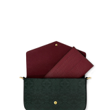 "Bloodrose" Poison Ivy Envelope Chain Crossbody Bag