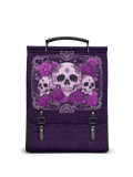 "Bloodrose" Poison Plum Leather Backpack