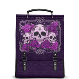 "Bloodrose" Poison Plum Leather Backpack - July24 Deal
