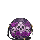"Bloodrose" Poison Plum Circle Crossbody Bag