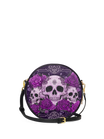 "Bloodrose" Poison Plum Circle Crossbody Bag