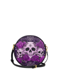 "Bloodrose" Poison Plum Circle Crossbody Bag