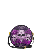 "Bloodrose" Poison Plum Circle Crossbody Bag