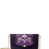 "Bloodrose" Poison Plum Envelope Chain Crossbody Bag