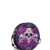 "Bloodrose" Poison Plum Circle Crossbody Bag