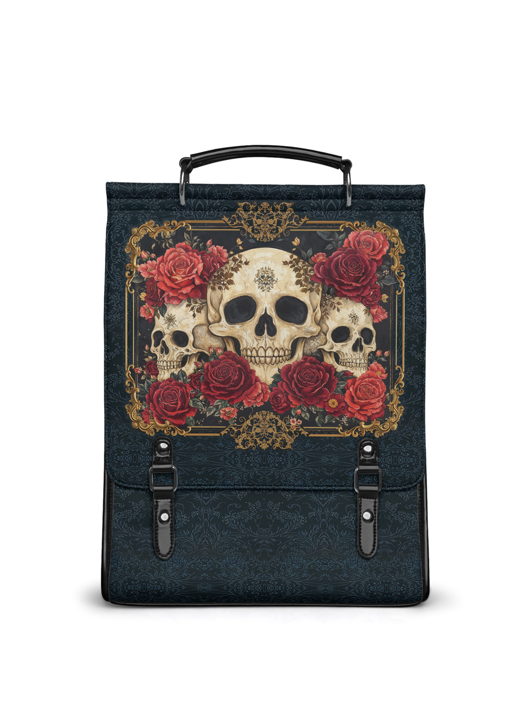 "Bloodrose" Leather Backpack