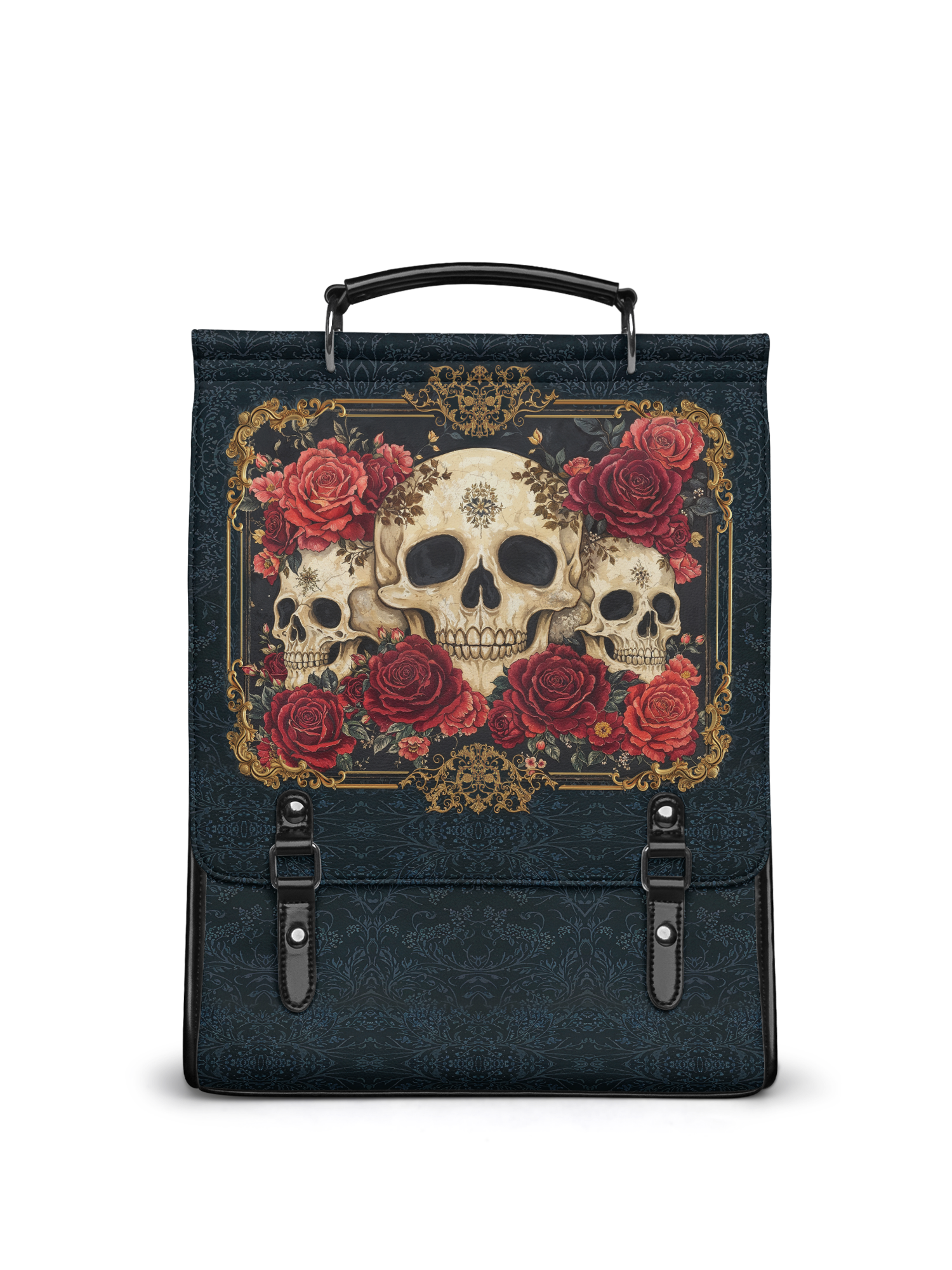 "Bloodrose" Leather Backpack