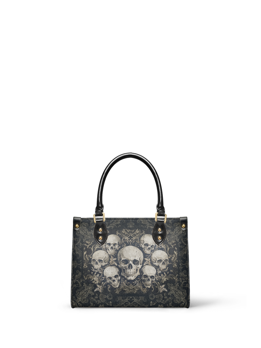 "Deathmark" - Yellow Interior - Small Leather Handbag