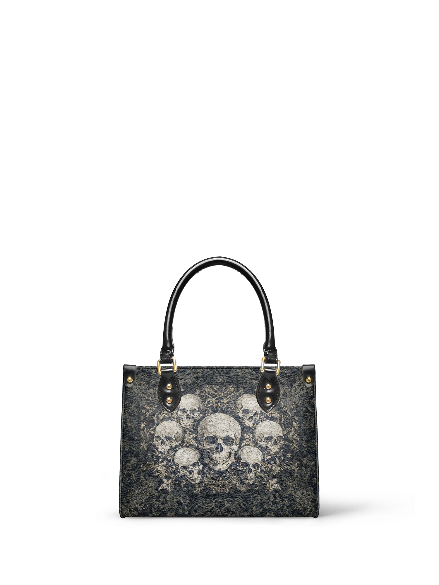 "Deathmark" - Yellow Interior - Small Leather Handbag